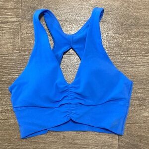 Bright Blue Racerback Sports Bra
